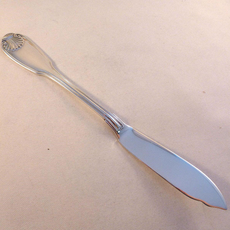 Vendome (Sterling) Individual Solid Fish Knife by Christofle France-1