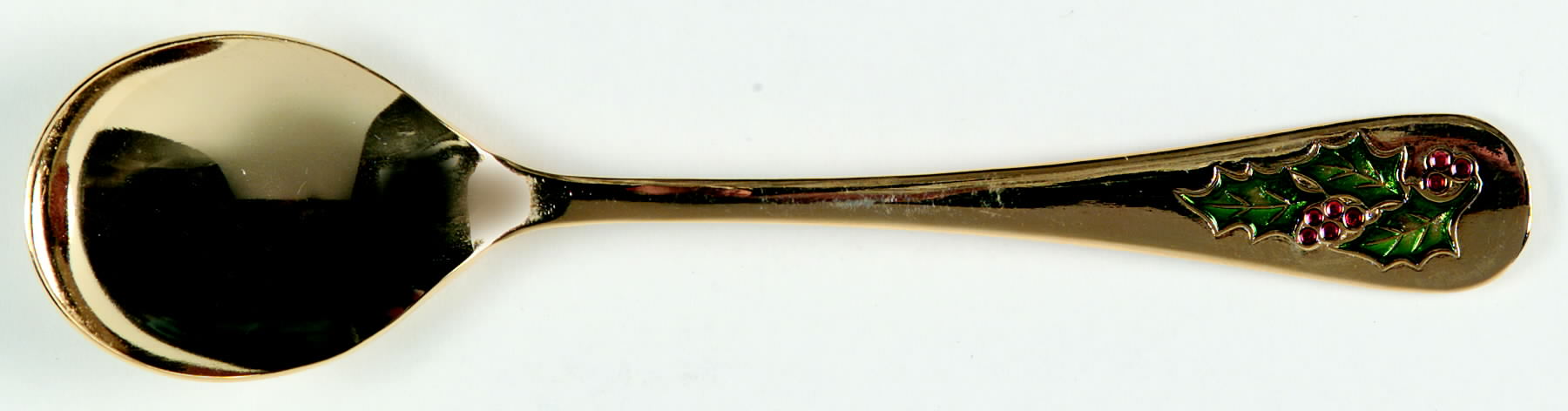 Hollyberry (Gold Electroplate) Sugar Spoon by Classic Traditions-1