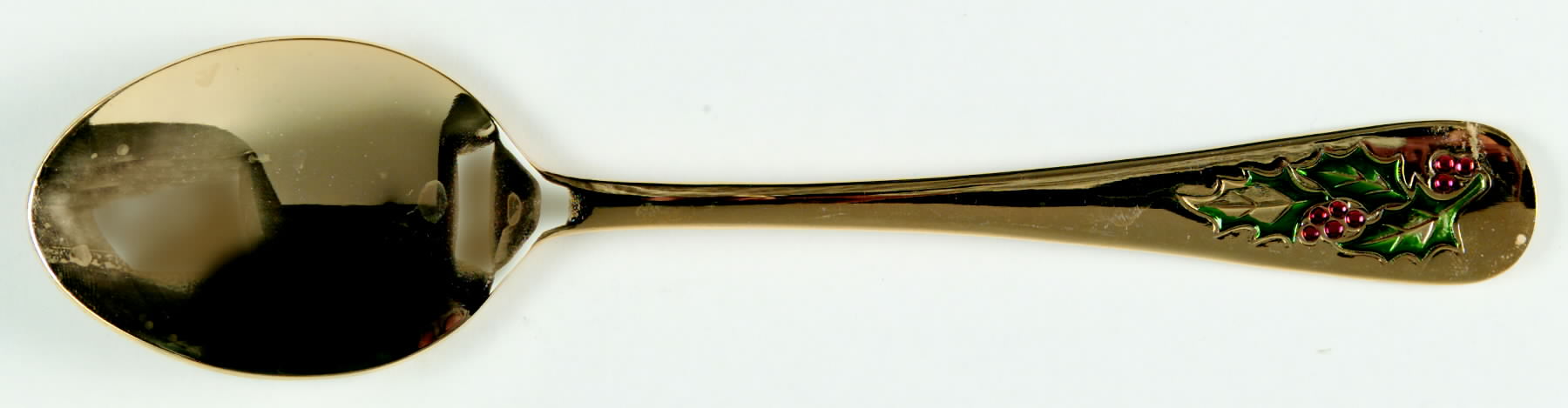 Hollyberry (Gold Electroplate) Tablespoon (Serving Spoon) by Classic Traditions-1