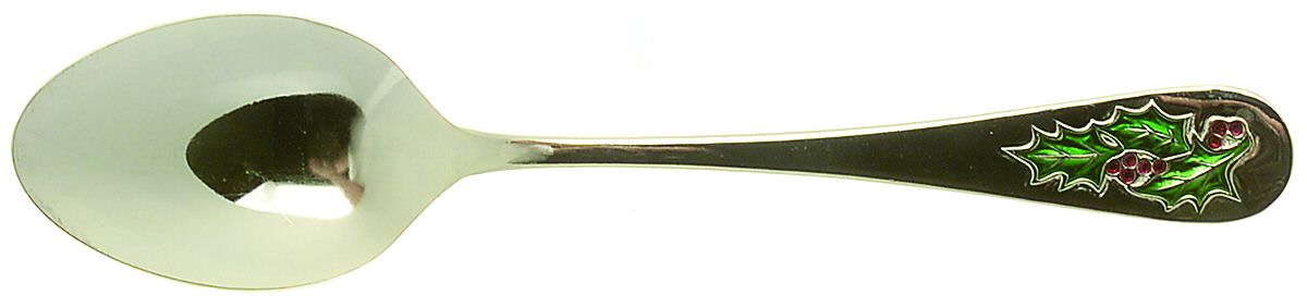 Hollyberry (Gold Electroplate) Place/Oval Soup Spoon by Classic Traditions-1