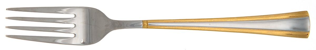 Geo Gold (Stainless, Gold Accent) Individual Salad Fork by Cuisinart Flatware-1
