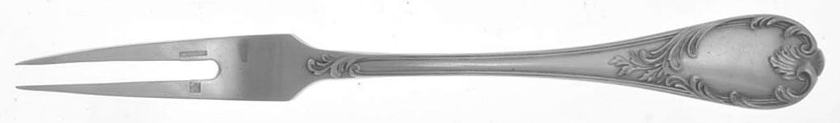 Marly (Silverplate, 1890, Glossy Handle) Snail Fork by Christofle France-1