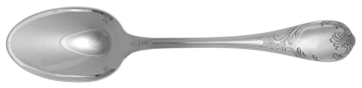 Marly (Silverplate, 1890, Glossy Handle) Oval Place Soup Spoon by Christofle France-1