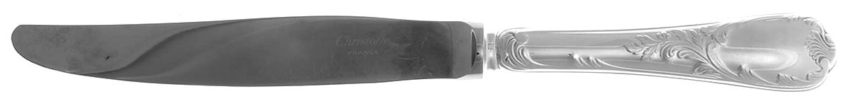 Marly (Silverplate, 1890, Glossy Handle) Hollow Modern Knife by Christofle France-1
