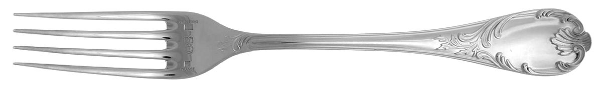 Marly (Silverplate, 1890, Glossy Handle) Fork by Christofle France-1