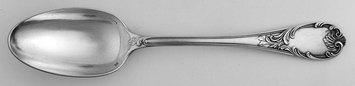 Marly (Silverplate, 1890, Glossy Handle) Tablespoon (Serving Spoon) by Christofle France-1