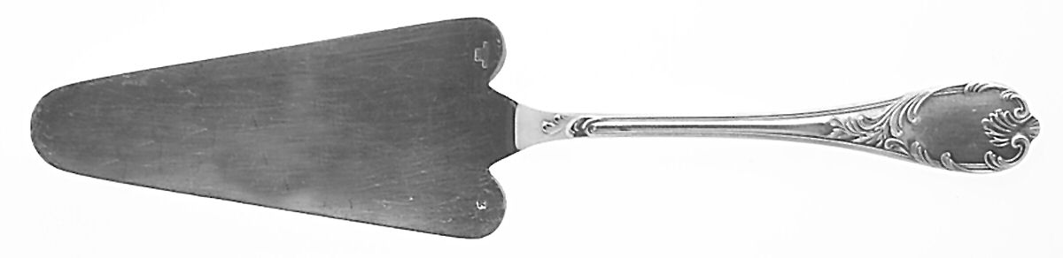 Marly (Silverplate, 1890, Glossy Handle) Solid Pie Server by Christofle France-1