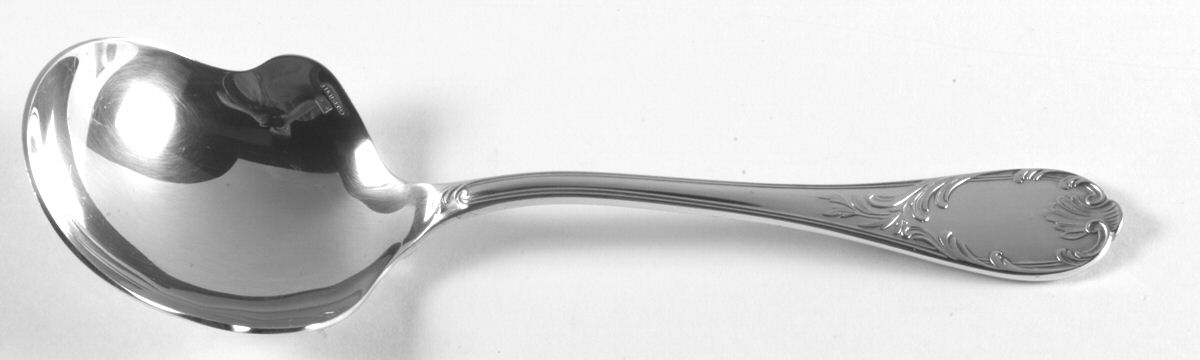 Marly (Silverplate, 1890, Glossy Handle) Boiled Potato/Vegetable Ladle by Christofle France-1