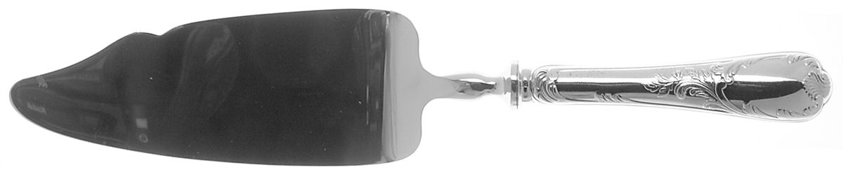 Marly (Silverplate, 1890, Glossy Handle) Pie & Cake Server with Stainless Blade by Christofle France-1