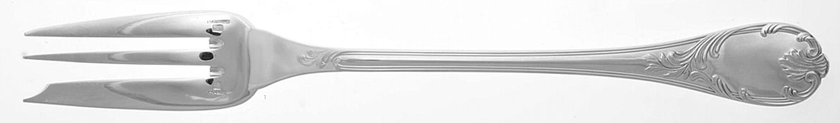 Marly (Silverplate, 1890, Glossy Handle) Solid Serving Fork by Christofle France-1