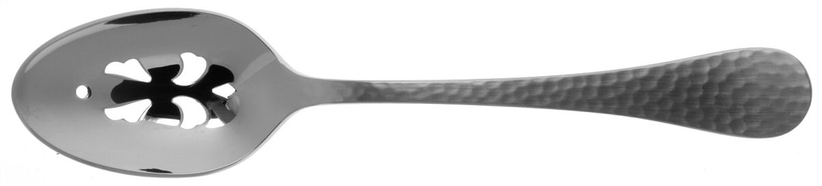 Country Hammered (Stainless) Pierced Tablespoon (Serving Spoon) by Cuisinart Flatware-1
