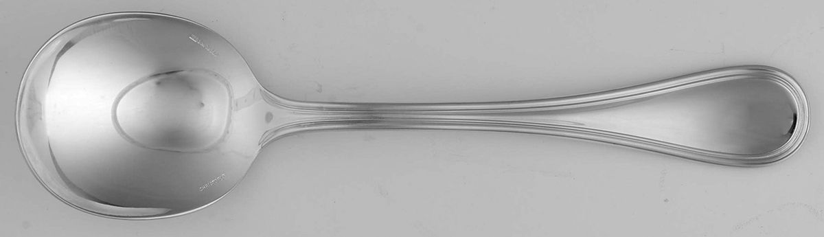 Albi (Sterling) Round Bowl Soup Spoon (Cream Soup) by Christofle France-1
