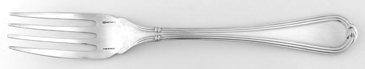 Oceana (Sterling) Individual Solid Fish Fork by Christofle France-1