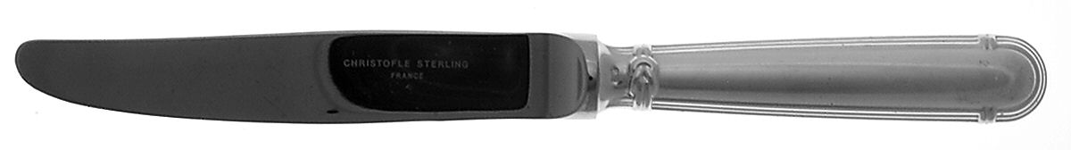 Oceana (Sterling) Dessert Knife with Stainless Blade by Christofle France-1