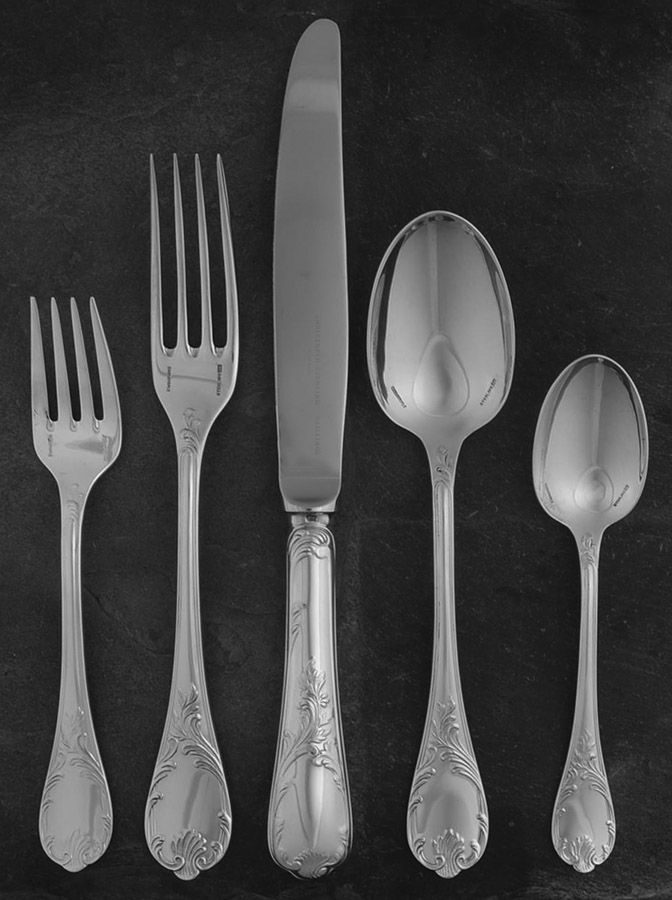Marly (Sterling) 5 Piece Dinner Size Setting by Christofle France-1