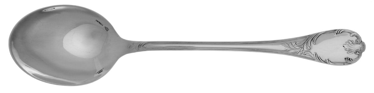 Marly (Sterling) Solid Salad Serving Spoon by Christofle France-1