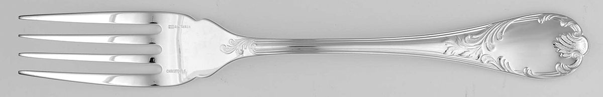 Marly (Sterling) Individual Solid Fish Fork by Christofle France-1