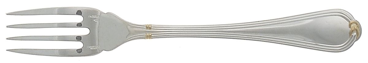 Oceana Gold (Sterling) Individual Solid Fish Fork by Christofle France-1