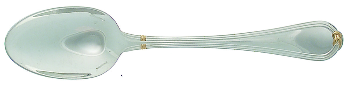 Oceana Gold (Sterling) Dessert/Oval Soup Spoon by Christofle France-1