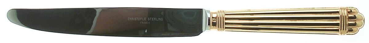 Golden Aria (Sterilng) Modern Hollow Knife by Christofle France-1
