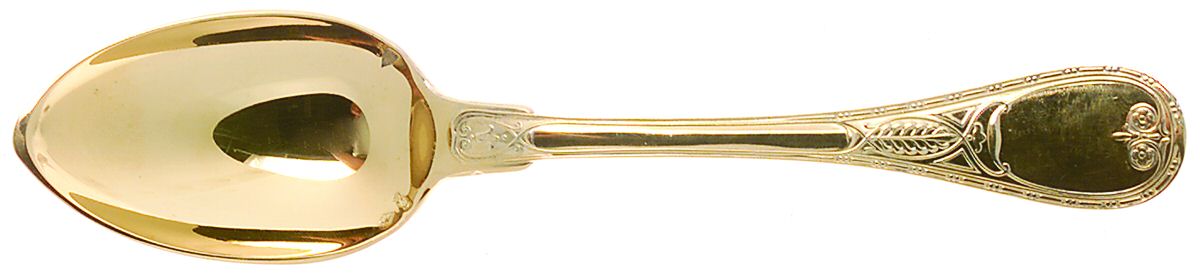 Golden Brienne (Gold Vermeil) Place/Oval Soup Spoon by Christofle France-1