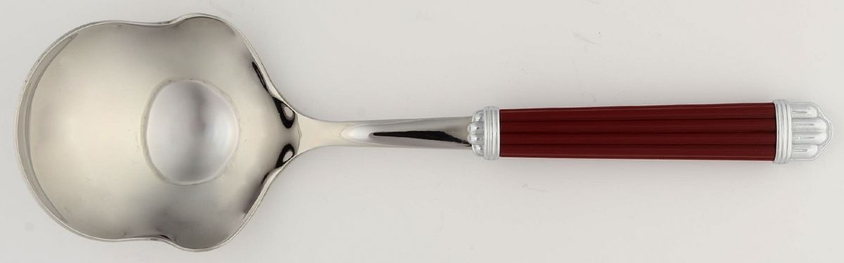 Aria-Bordeaux (Burgundy) Boiled Potato Ladle, Solid Piece by Christofle France-1