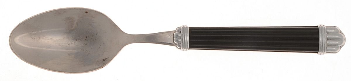 Aria-Black (Stainless) Five O'Clock Teaspoon by Christofle France-1