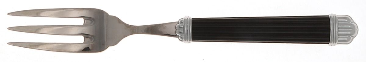 Aria-Black (Stainless) Individual Solid Fish Fork by Christofle France-1