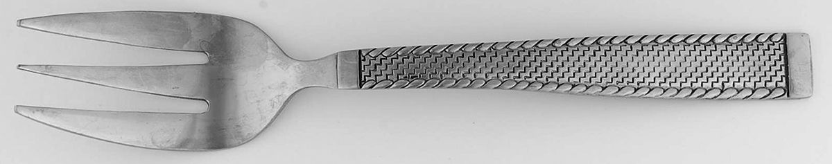 South Hampton Medium Solid Cold Meat Serving Fork by Cambridge Silver-1