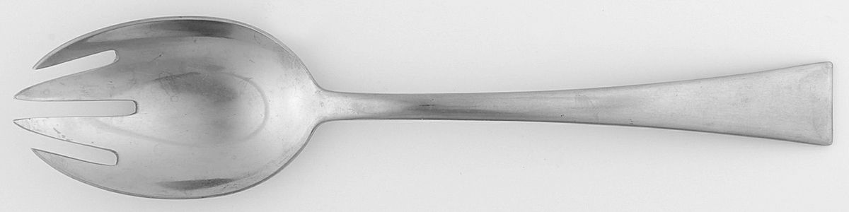 Empress Medium Solid Cold Meat Serving Fork by Carl Mertens-1