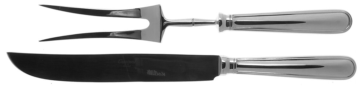 Sevigne (Stainless) Small Stainless Blade 2-Piece Steak Carving Set by Cutipol-1
