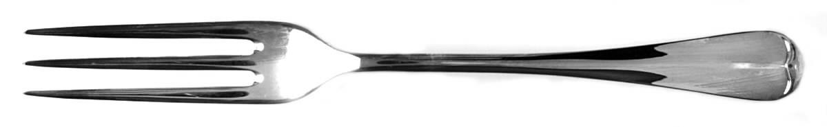 Queen Anne (Silverplate) 3-Tine Dinner Fork by Cooper Bros & Sons-1