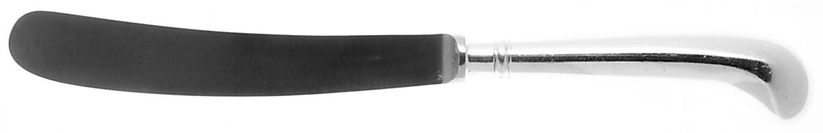 Queen Anne (Silverplate) Blunt Hollow Pistol Knife by Cooper Bros & Sons-1