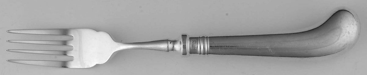 Queen Anne (Silverplate) Individual Hollow Pistol Fish Fork (Sld) by Cooper Bros & Sons-1