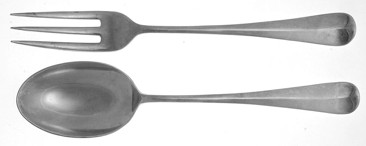 Queen Anne (Silverplate) Solid Serving Set by Cooper Bros & Sons-1