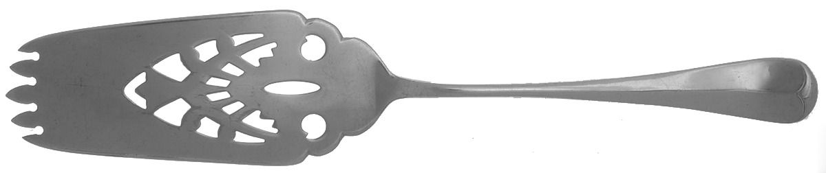 Queen Anne (Silverplate) Pierced Solid Pastry Server by Cooper Bros & Sons-1