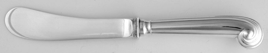 English Onslow (Sterling) Hollow Handle Butter Spreader, Sterling Blade by CJ Vander-1