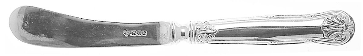Royal Husk (sTERLING) Hollow Handle Paddle Butter Spreader (Solid) by CJ Vander-1