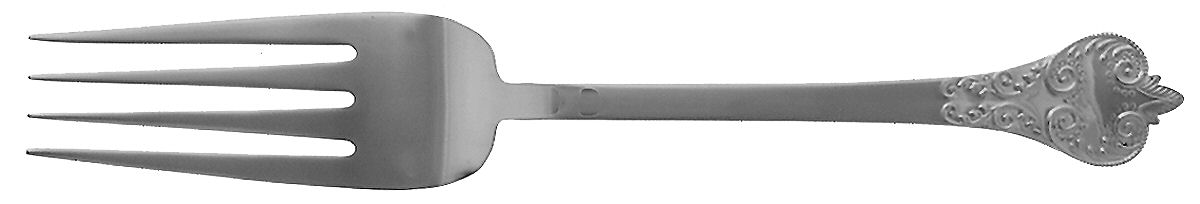 William & Mary (Sterling) Solid Serving Fork by CJ Vander-1