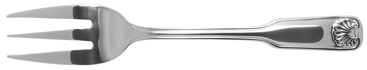 Shell (Stainless) Medium Solid Cold Meat Serving Fork by Cambridge Silver-1