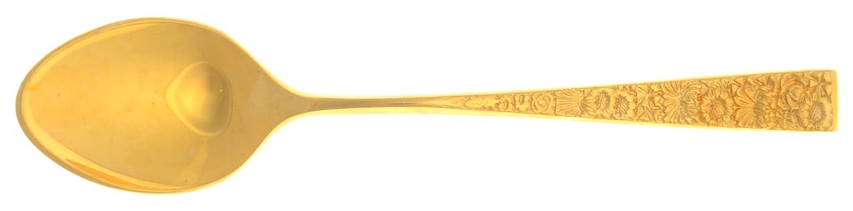 Golden Fresco (Gold Electroplate) Demitasse Spoon by Cosmos Products Company-1