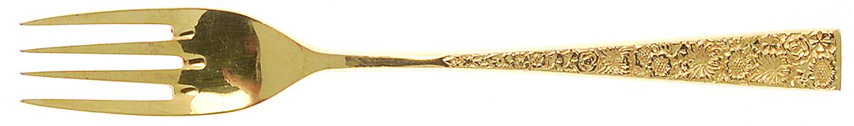Golden Fresco (Gold Electroplate) Individual Salad Fork by Cosmos Products Company-1