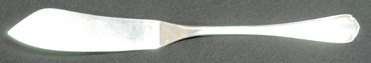 CTF18 (Silverplate) Individual Solid Fish Knife by Christofle France-1