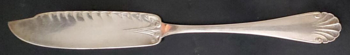 CTF20 (Silverplate) Large Solid Fish Serving Knife by Christofle France-1
