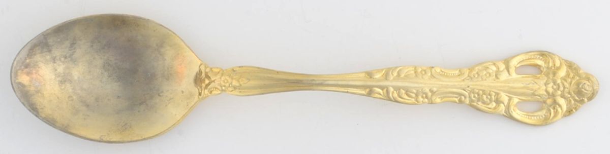 CUS18 (Gold Electroplate) Place/Oval Soup Spoon by Customcraft-1