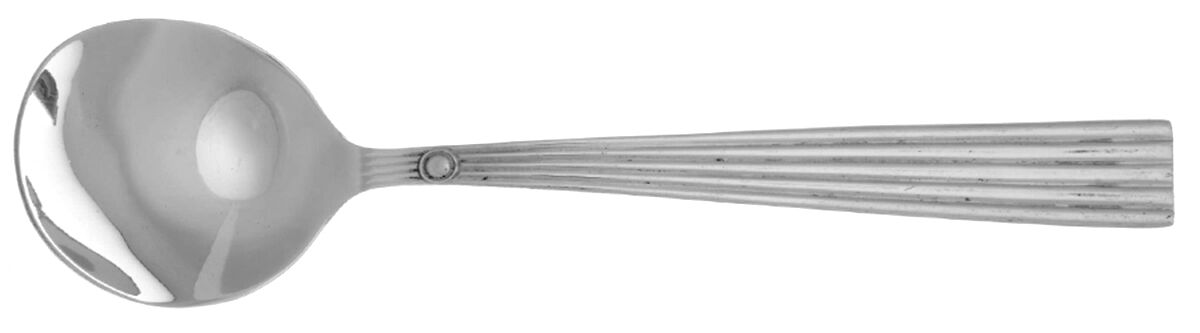 Oakmont (Stainless) Round Bowl Soup Spoon (Cream Soup) HC by Cuisinart Flatware-1