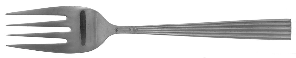 Oakmont (Stainless) Large Solid Cold Meat Serving Fork by Cuisinart Flatware-1
