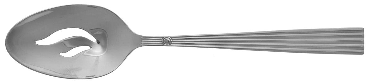 Oakmont (Stainless) Pierced Tablespoon (Serving Spoon) by Cuisinart Flatware-1