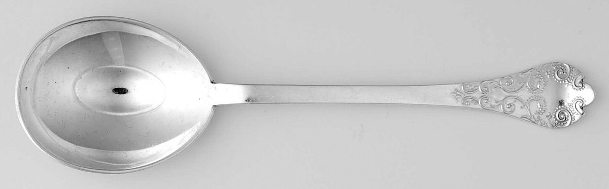 Charles II (Sterling, Dateunknown) Round Bowl Soup Spoon (Gumbo) by CJ Vander-1