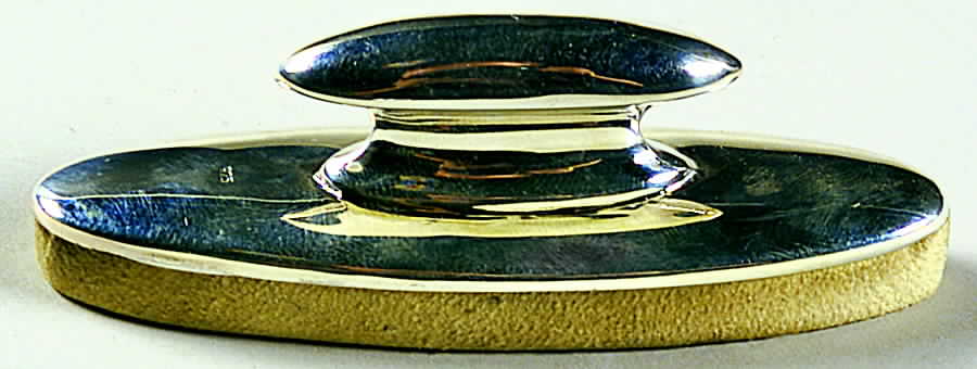 Sterling Hollowware Nail Buffer by R. Carrs (England)-1